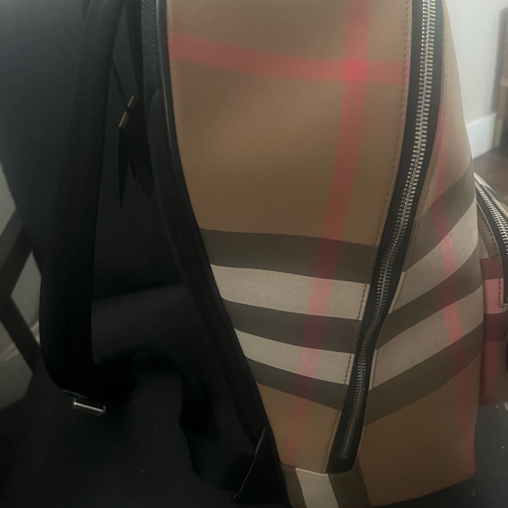 Burberry  Check Pattern backpack - Picture 12 of 15